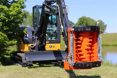 mini excavator mulcher|shredder attachment for mini excavator.